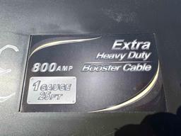 NEW 25FT. 800AMP EXTRA HEAVY DUTY BOOSTER CABLES NEW SUPPORT EQUIPMENT