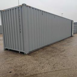 NEW 40FT. HIGH CUBE CONTAINER MULTI-USE CONTAINER Details: Four Side Open Door, one end door, lock