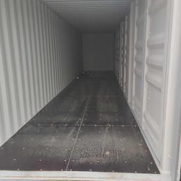 NEW 40FT. HIGH CUBE CONTAINER MULTI-USE CONTAINER Details: Four Side Open Door, one end door, lock