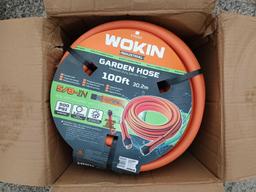 NEW WOKIN 5/8" X 50 FT COMMERCIAL RUBBER WATER HOSE NEW SUPPORT EQUIPMENT