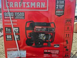 NEW CRAFTSMAN 5,000 WATT GENERATOR NEW SUPPORT EQUIPMENT