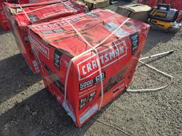 NEW CRAFTSMAN 5,000 WATT GENERATOR NEW SUPPORT EQUIPMENT