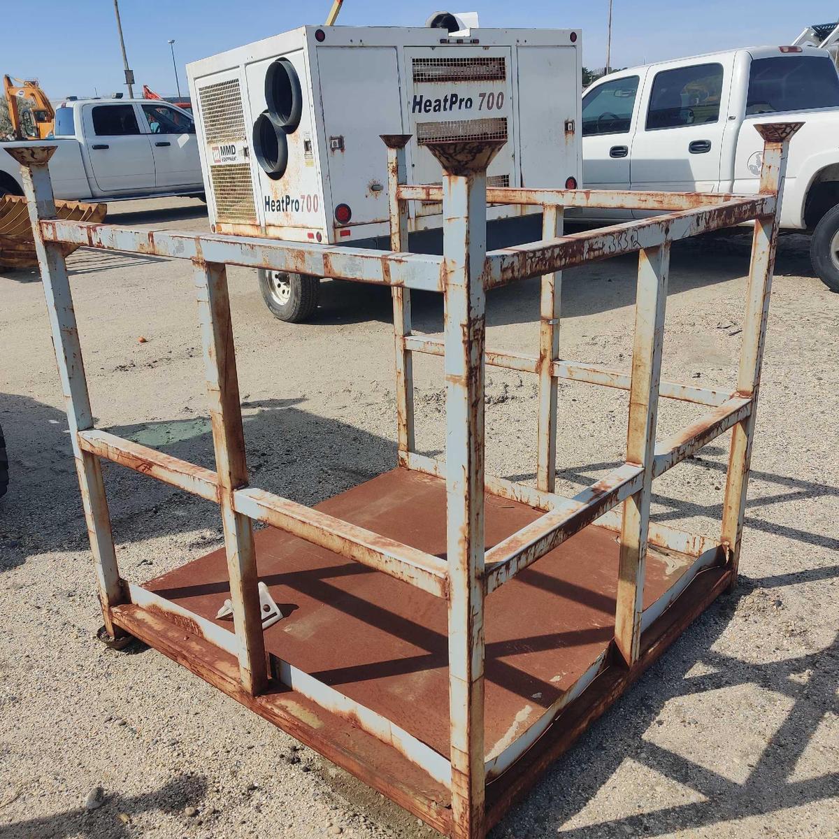 (1) LARGE STACKABLE METAL RACKS large stackable metal racks SUPPORT EQUIPMENT