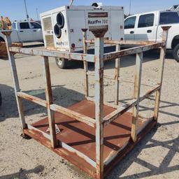 (1) LARGE STACKABLE METAL RACKS large stackable metal racks SUPPORT EQUIPMENT