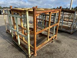 (1) LARGE STACKABLE METAL RACKS large stackable metal racks SUPPORT EQUIPMENT