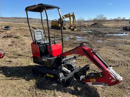 NEW LANTY LAT-13 HYDRAULIC EXCAVATOR SN; LAT13240279 equipped with auxiliary hydraulics, front