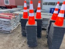 NEW (25) SAFETY HIGHWAY CONES NEW SUPPORT EQUIPMENT