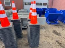 NEW (25) SAFETY HIGHWAY CONES NEW SUPPORT EQUIPMENT