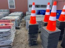 NEW (25) SAFETY HIGHWAY CONES NEW SUPPORT EQUIPMENT