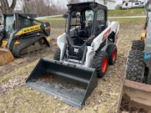 2023 BOBCAT S62 SKID STEER SN20216 powered by diesel engine, equipped with rollcage, auxiliary