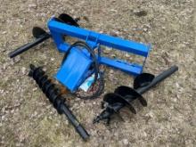 NEW POST HOLE AUGER SKID STEER ATTACHMENT