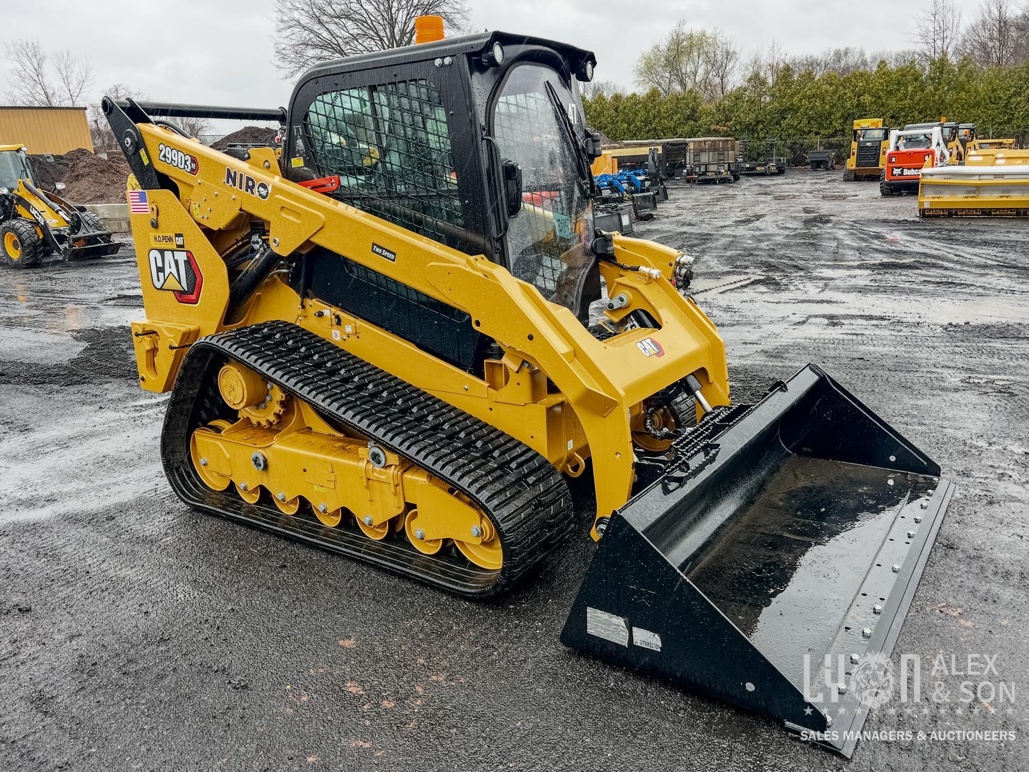 2023 CAT 299D3XE RUBBER TRACKED SKID STEER... SN-1460 powered by Cat C3.3B DIT EPA Tier 4F diesel