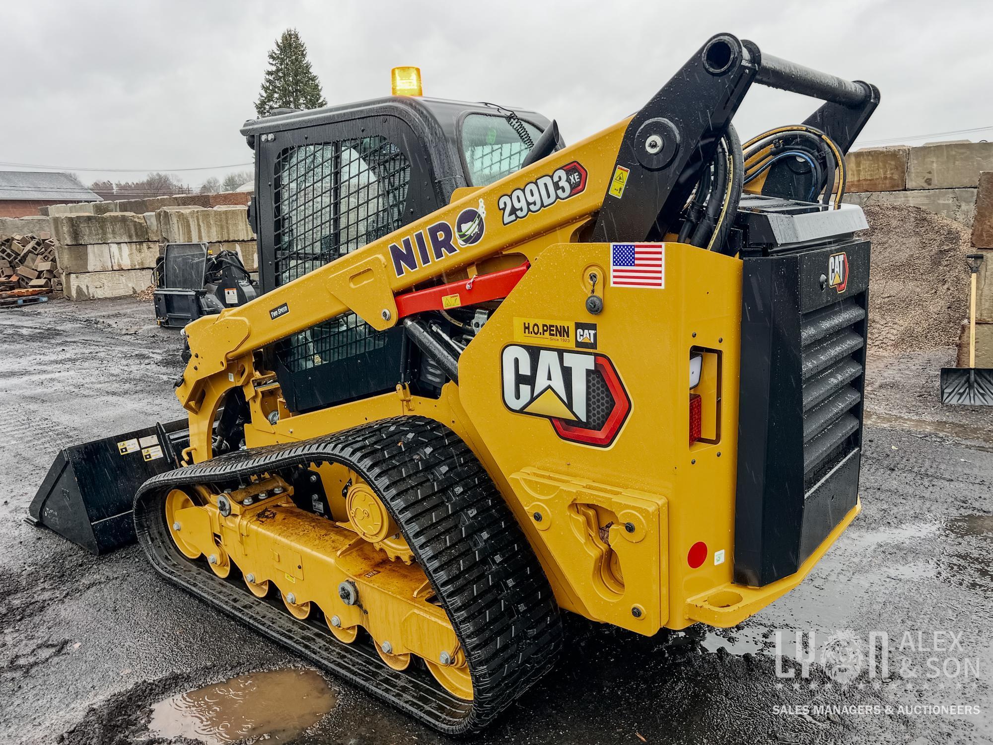 2023 CAT 299D3XE RUBBER TRACKED SKID STEER... SN-1460 powered by Cat C3.3B DIT EPA Tier 4F diesel