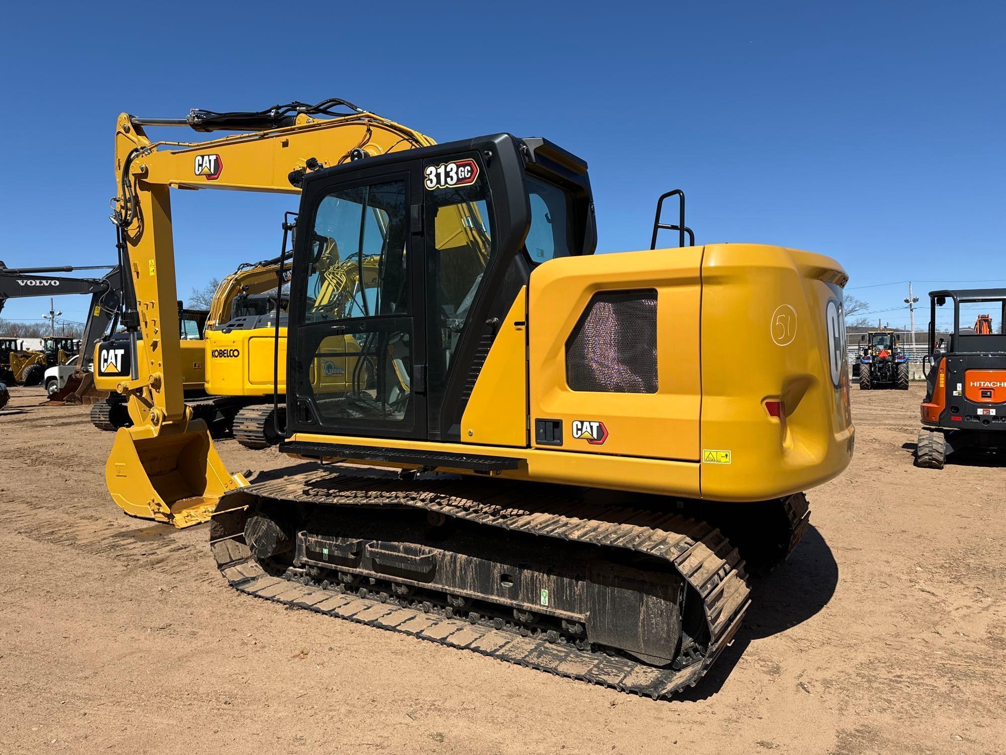 NEW UNUSED 2023...CAT 313GC HYDRAULIC EXCAVATOR SN:NFZ20691...powered by Cat diesel engine, equipped