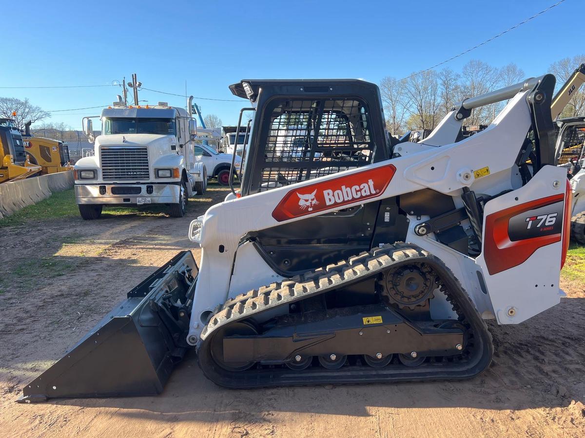 2023 BOBCAT T76 RUBBER TRACKED SKID STEER... SN-7256 powered by diesel engine, equipped with rollcag