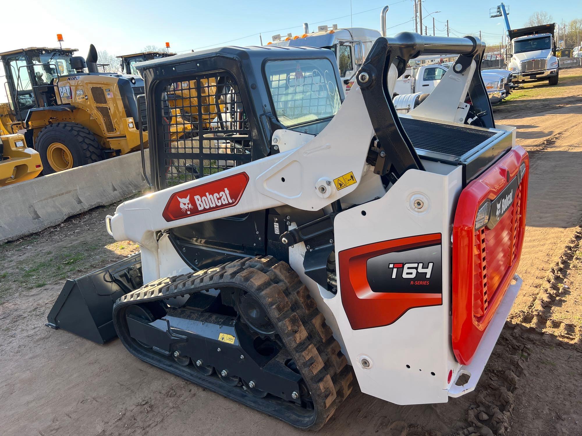 2023 BOBCAT T64 RUBBER TRACKED SKID STEER... SN-19486 powered by diesel engine, equipped with