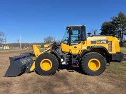 2021 KOMATSU WA270-8 RUBBER TIRED LOADER SN-A28980 powered by Komatsu diesel engine, equipped with