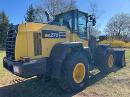 2021 KOMATSU WA270-8 RUBBER TIRED LOADER SN-A28980 powered by Komatsu diesel engine, equipped with