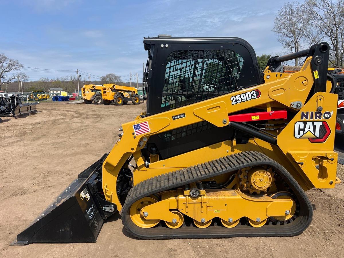 2023 CAT 259D3 RUBBER TRACKED SKID STEER SN-927034 powered by Cat C3.3B DIT EPA Tier 4F diesel