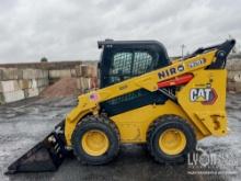 2023 CAT 262D3 SKID STEER powered by Cat C3.3B diesel engine, 74hp, equipped with EROPS, air, heat,