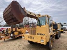 GRADALL XL4100 RUBBER TIRED EXCAVATOR powered by Cummins...68T5.9...upper & lower diesel engines,