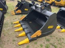 NEW TROJAN 60IN. DIGGING BUCKET EXCAVATOR BUCKET 90mm pins fits to: Cat 325/330/324, Hitachi