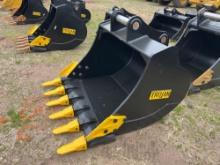 NEW TROJAN 54IN. DIGGING BUCKET EXCAVATOR BUCKET 80mm pins fits to: Cat 320/321/323, Hyundai R210,