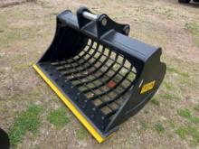 NEW TROJAN 60IN. SCREENING BUCKET EXCAVATOR BUCKET 65mm pins fits to: Cat 311/312/313/314 Kobelco