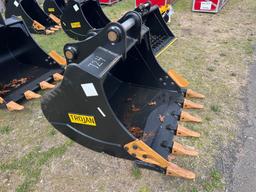 NEW TROJAN 48IN. DIGGING BUCKET EXCAVATOR BUCKET 70mm pins fits to: Cat 315/316, Komatsu PC160/170,