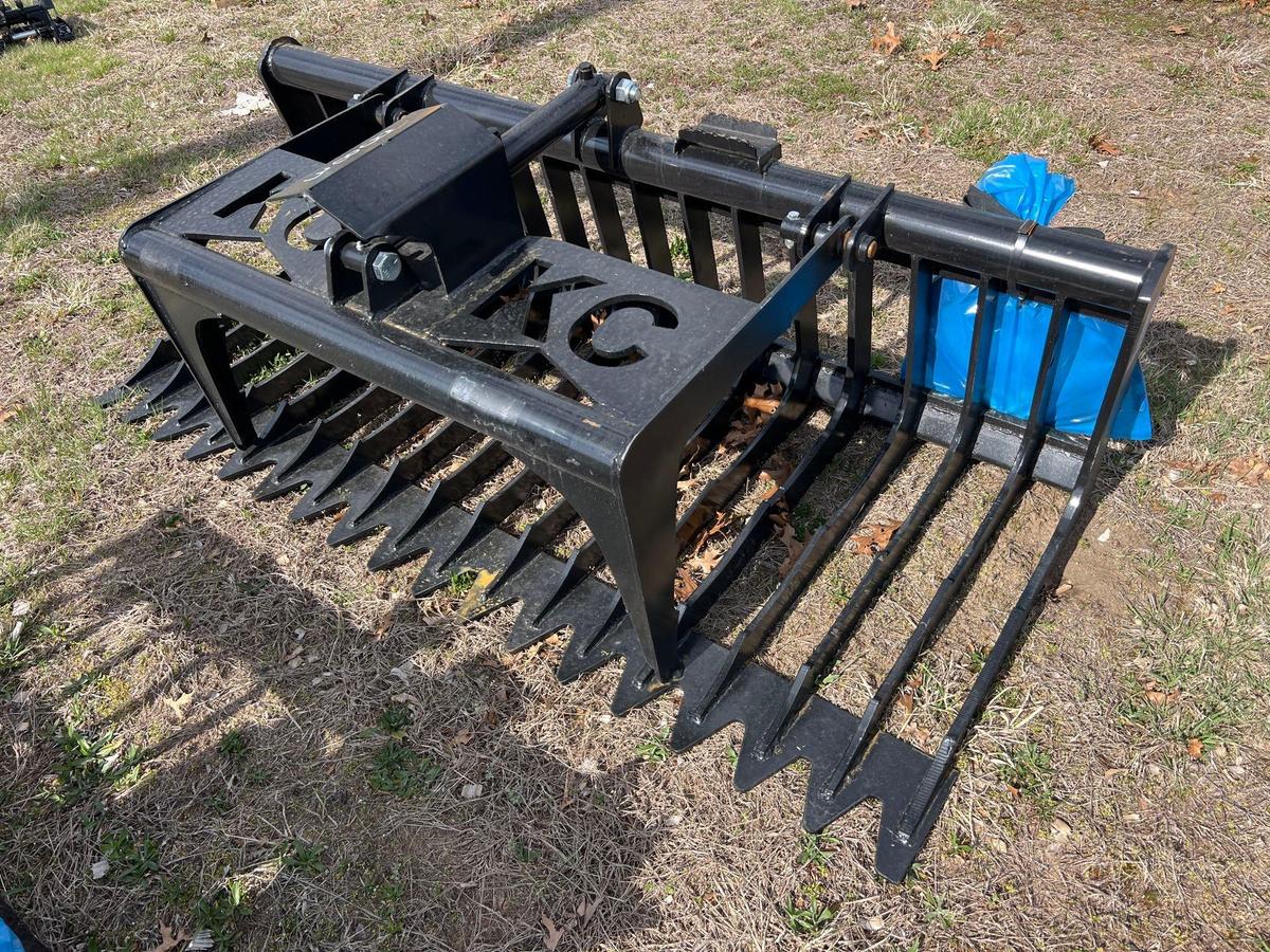 NEW 76IN. SKELETON GRAPPLE BUCKET SKID STEER ATTACHMENT