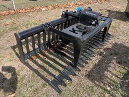 NEW 76IN. SKELETON GRAPPLE BUCKET SKID STEER ATTACHMENT