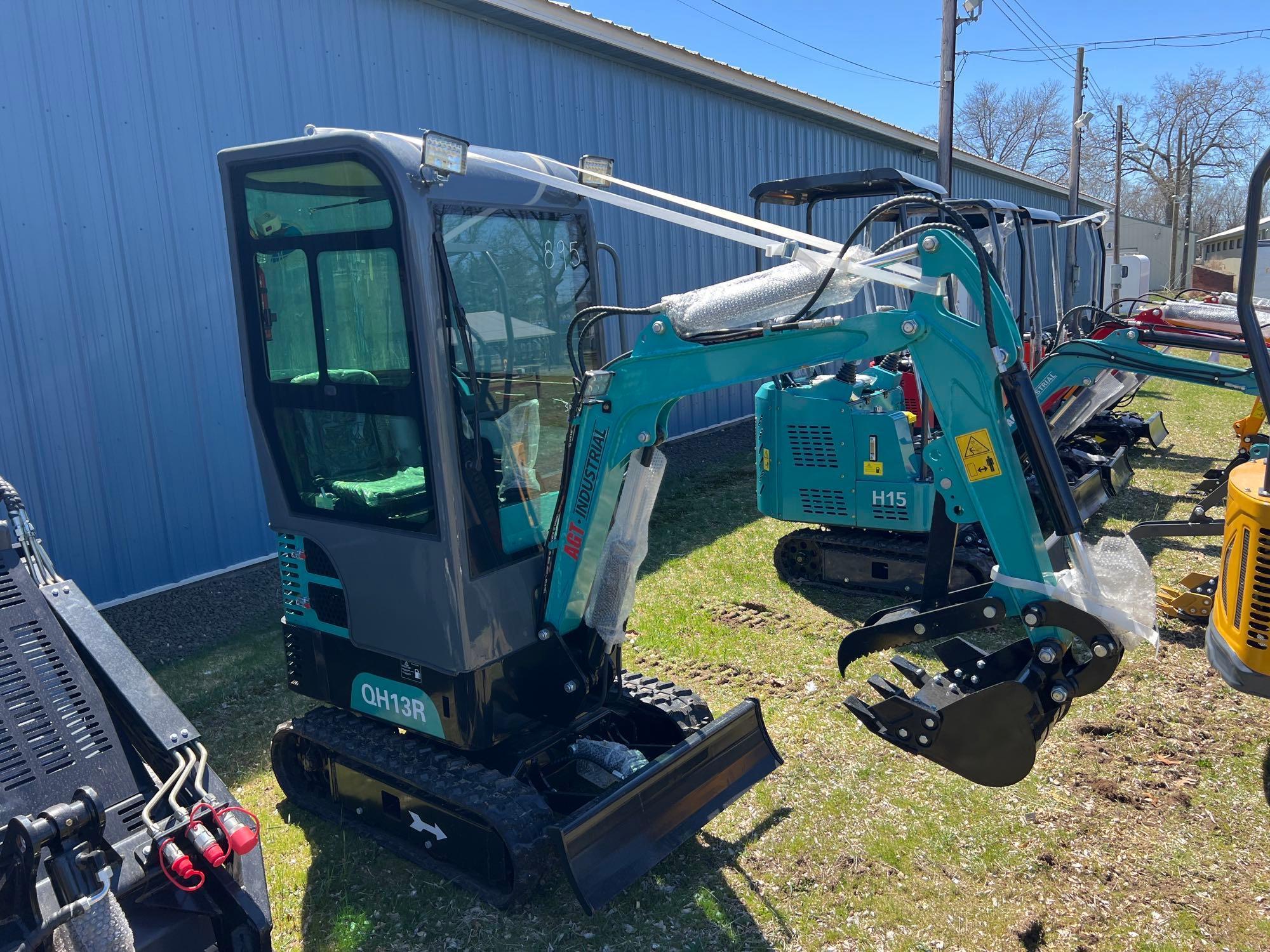 NEW AGT QH13R HYDRAULIC EXCAVATOR powered by Briggs & Stratton gas engine, equipped with OROPS,