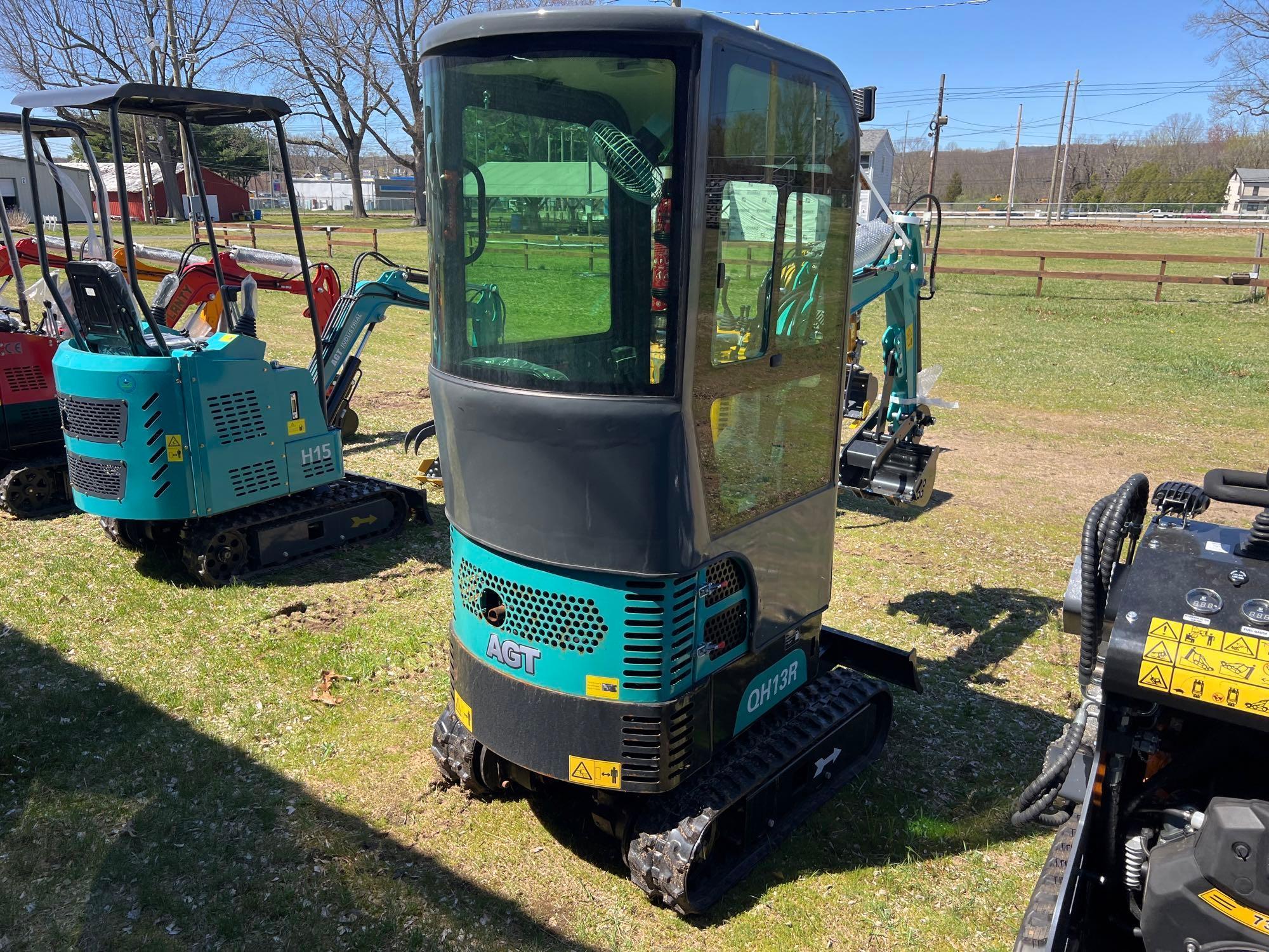 NEW AGT QH13R HYDRAULIC EXCAVATOR powered by Briggs & Stratton gas engine, equipped with OROPS,