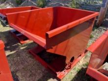 NEW 2 CUBIC YARD SELF DUMPING HOPPER SCRAP RECYCLING EQUIPMENT 4,000lb capacity.