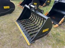 NEW TROJAN 48IN. SCREENING BUCKET EXCAVATOR BUCKET 50mm pins fits to: Cat 307/308, Komatsu PC78/88,