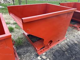 NEW 2 CUBIC YARD SELF DUMPING HOPPER SCRAP RECYCLING EQUIPMENT 4,000lb capacity.