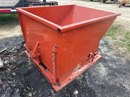 NEW 1.5 CUBIC YARD SELF DUMPING HOPPER SCRAP RECYCLING EQUIPMENT 4,000lb capacity.