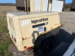 INGERSOLL RAND P185WJD AIR COMPRESSOR SN:374879UHQB34 powered by John Deere diesel engine, equipped