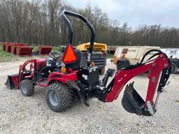 MAHINDRA EMAX 20S AGRICULTURAL TRACTOR SN:09164 ...4x4, powered by diesel engine, equipped with ROPS