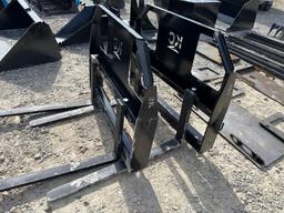 NEW 42IN. FORKS W/ 45IN. FRAME SKID STEER ATTACHMENT