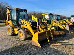 2012 CAT 420E TRACTOR LOADER BACKHOE SN:DJL03009 4x4, powered by Cat 3054C DIT diesel engine,