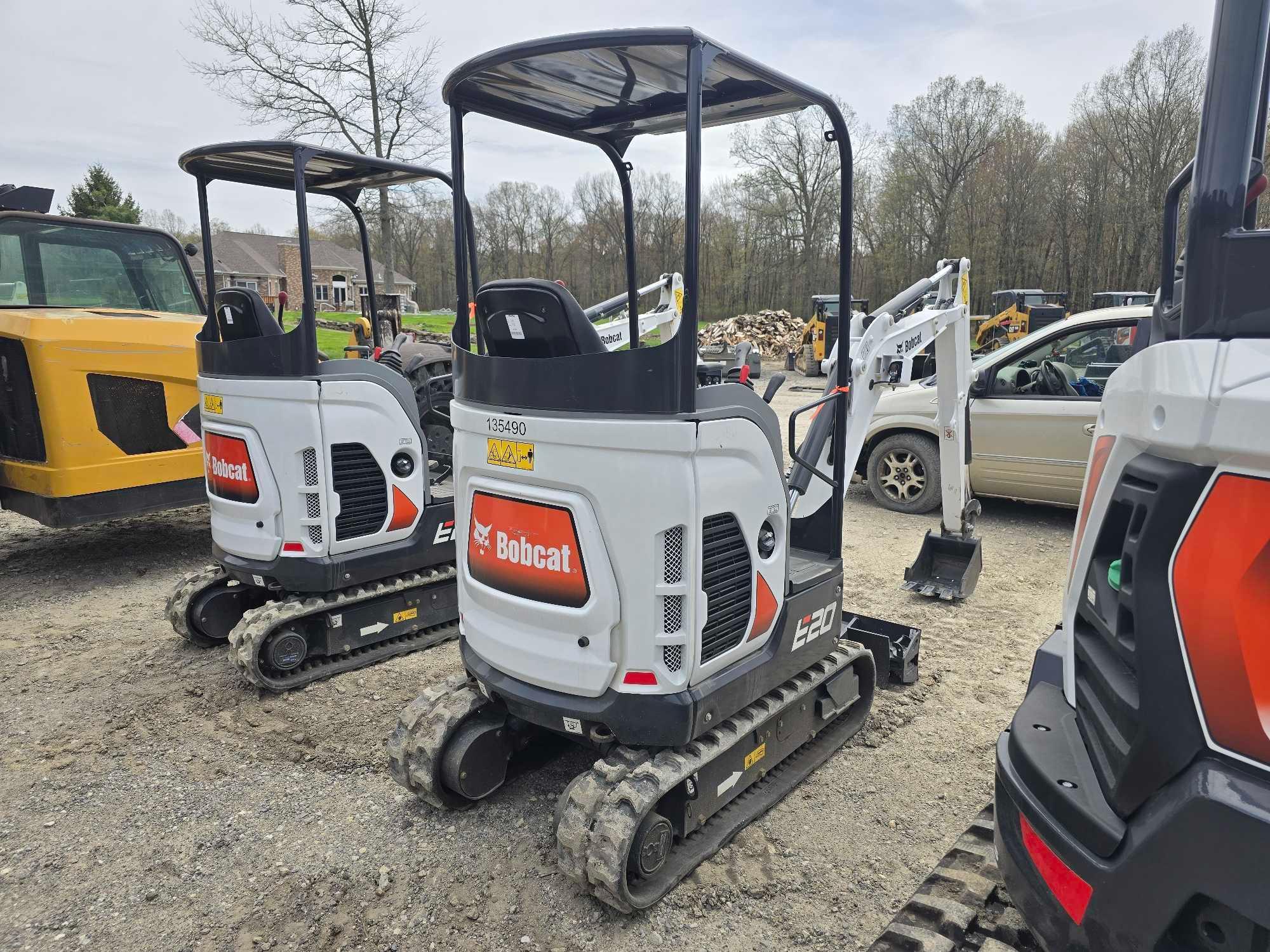 2023 BOBCAT E20 HYDRAULIC EXCAVATOR SN-G11563 powered by diesel engine, equipped with OROPS, front