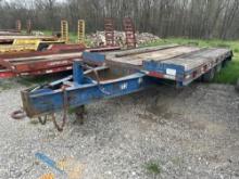 HOMEMADE TAGALONG TRAILER VN:DDS87ASVE30328695 equipped with 18ft. x 96in. deck with 5ft. beaver