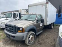 2006 FORD F550XL SUPER DUTY VAN TRUCK VN:1FDAF56P66EA57167 powered by 6.0 liter diesel engine,