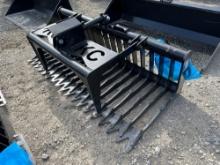 NEW 76IN. SKELETON GRAPPLE BUCKET SKID STEER ATTACHMENT