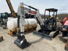 2023 BOBCAT E35 HYDRAULIC EXCAVATOR powered by diesel engine, equipped with OROPS, front blade,