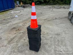 NEW (25) SAFETY HIGHWAY CONES NEW SUPPORT EQUIPMENT