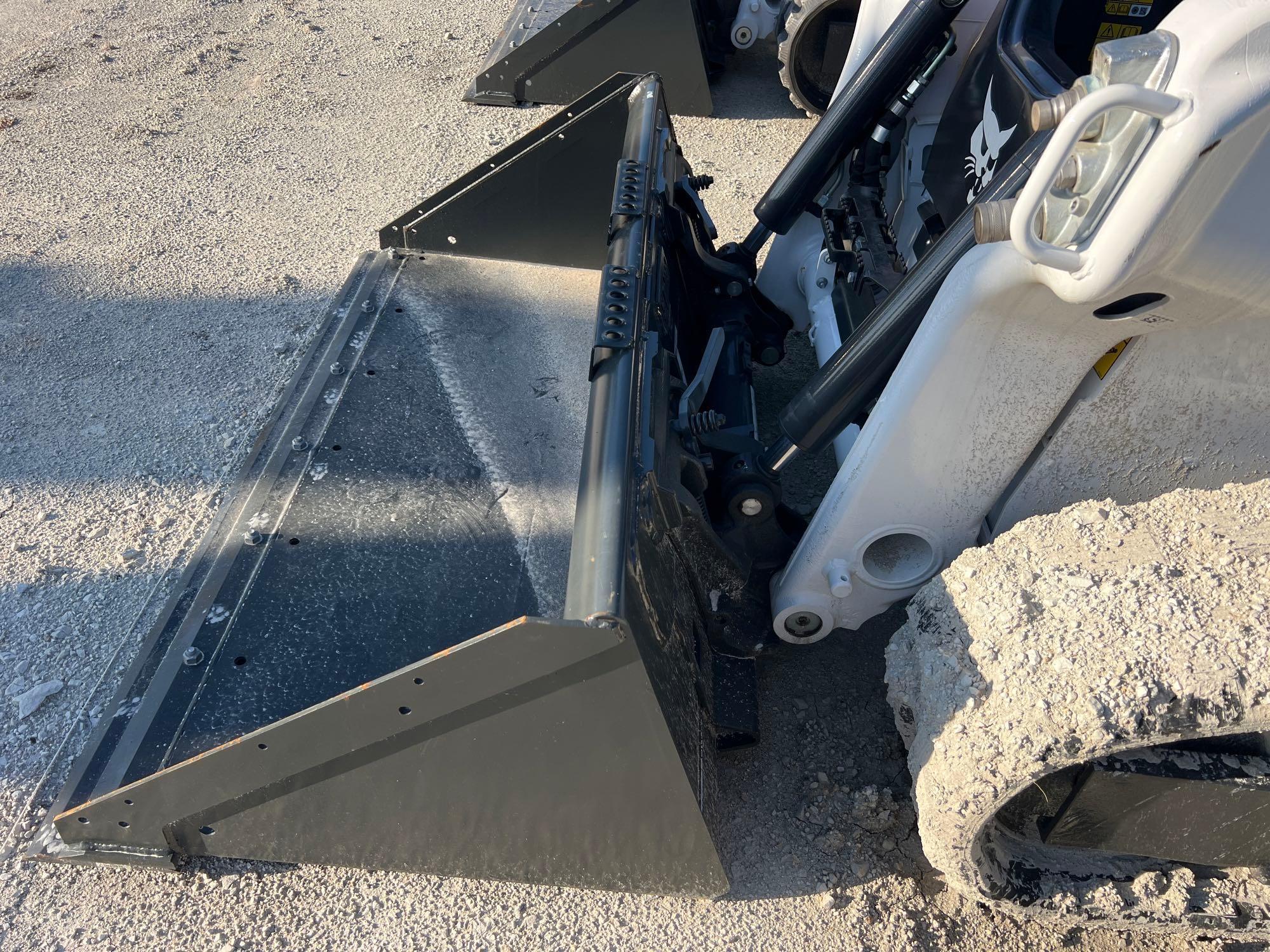 2023 BOBCAT T64 RUBBER TRACKED SKID STEER powered by diesel engine, equipped with rollcage,