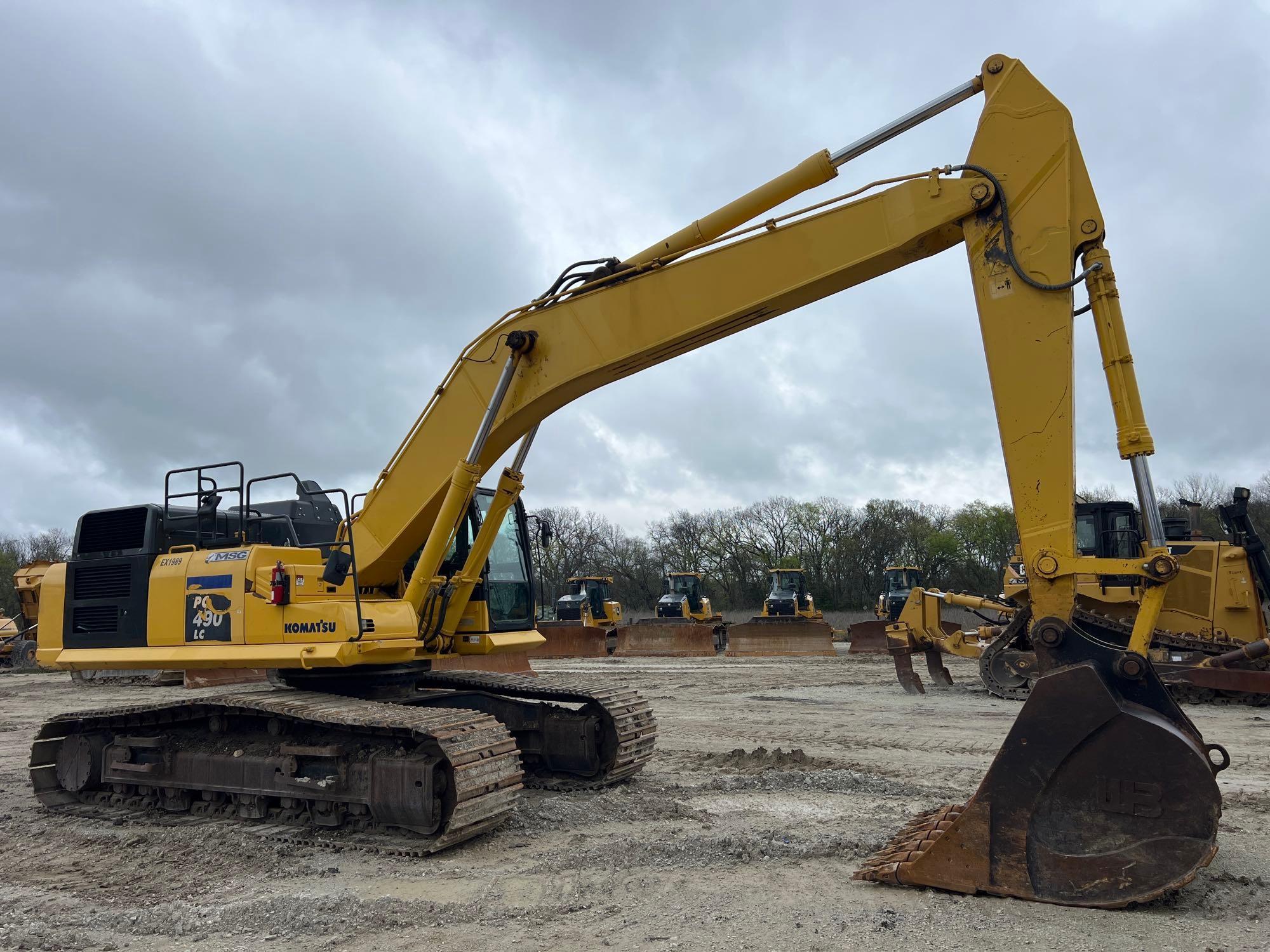 2018 KOMATSU PC490LC-11 HYDRAULIC EXCAVATOR SN:A41989 powered by Komatsu SAA6D125E-7 diesel engine,