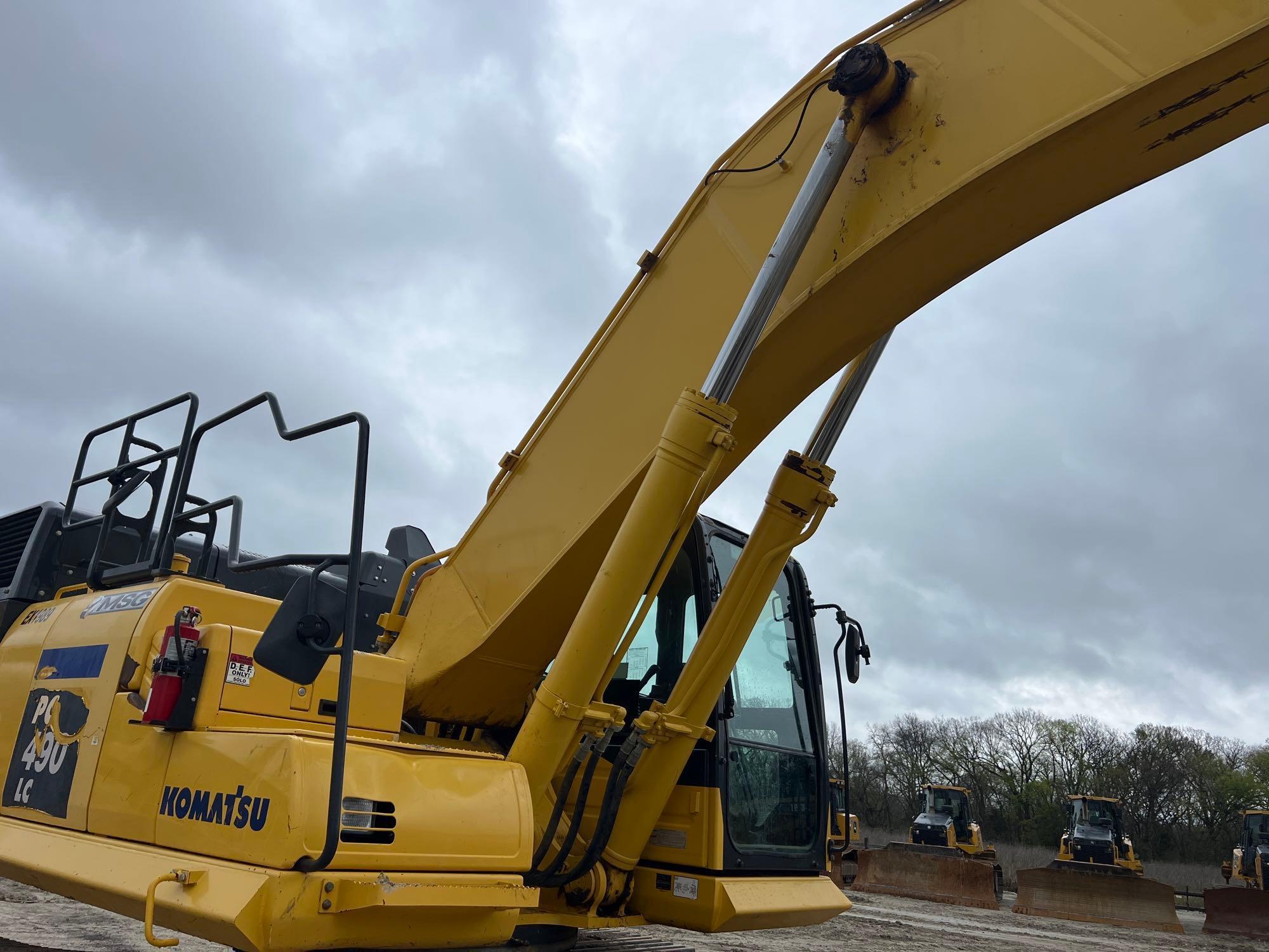 2018 KOMATSU PC490LC-11 HYDRAULIC EXCAVATOR SN:A41989 powered by Komatsu SAA6D125E-7 diesel engine,